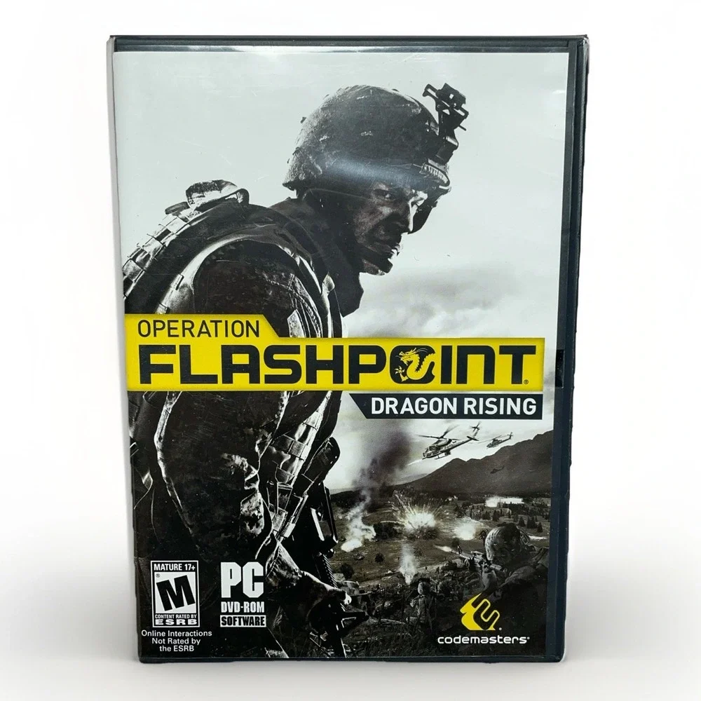 Operation Flashpoint Dragon Rising PC DVD Game w/ Case & Field Manual 2009